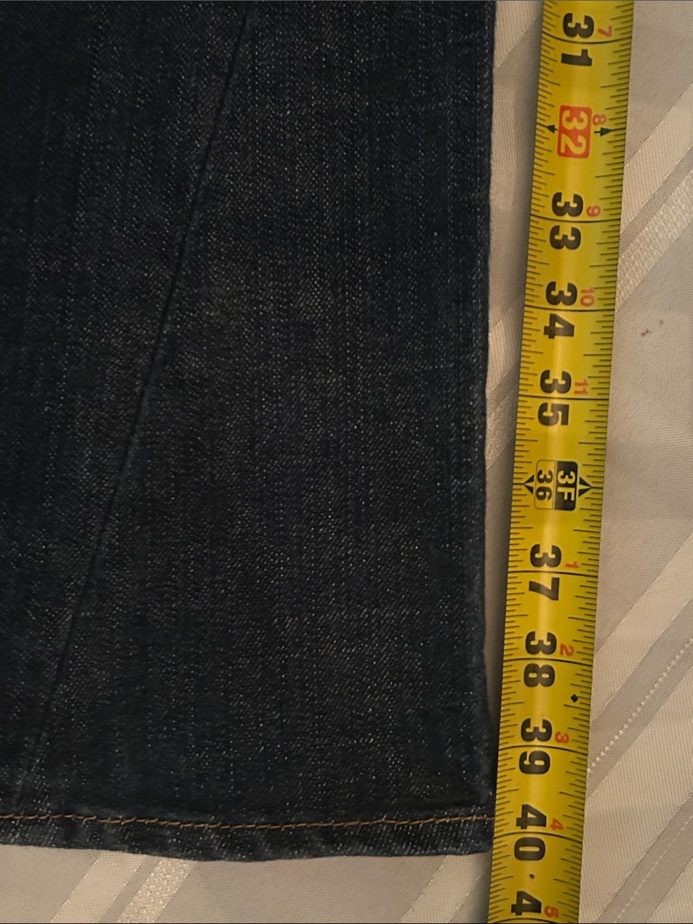 True Religion Dark Indigo Flare Jeans - Picture 11 of 14